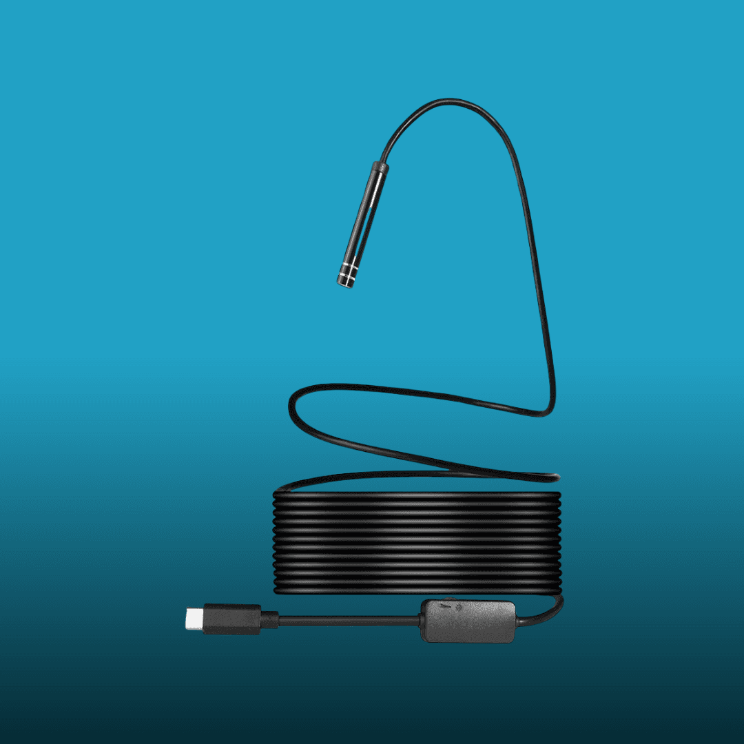 📷 كاميرا منظار تفتيش 3 في 1 Type-C & Android & PC Endoscope – كابل 10 متر